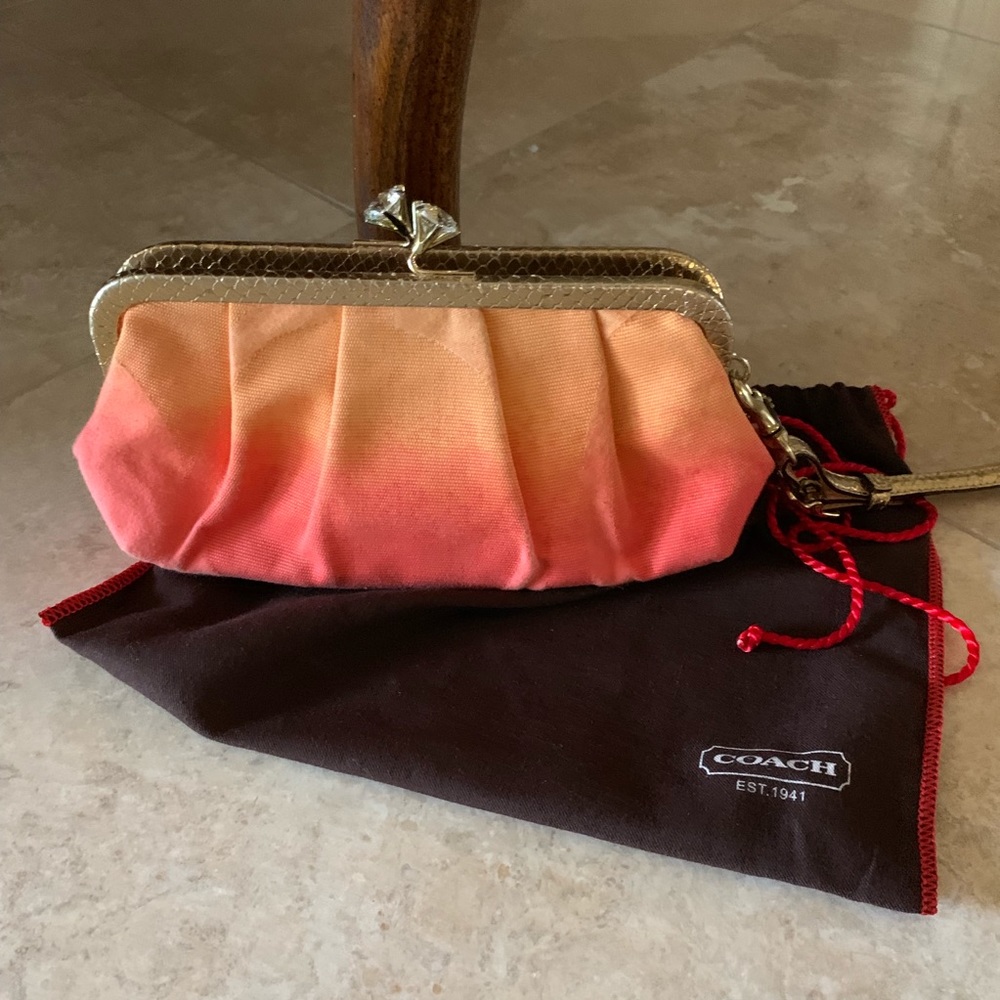 Coach clutch purse